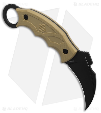 Blackhawk Garra Karambit Fixed Blade Knife Tan (3" Black)