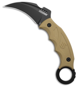 Blackhawk Garra Karambit Fixed Blade Knife Tan (3" Black)