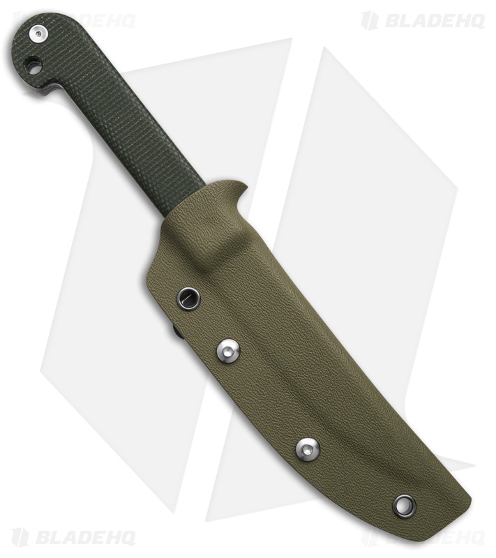 Daggerr Knives Ataman Fixed Blade Green Micarta (3.50" Damascus)
