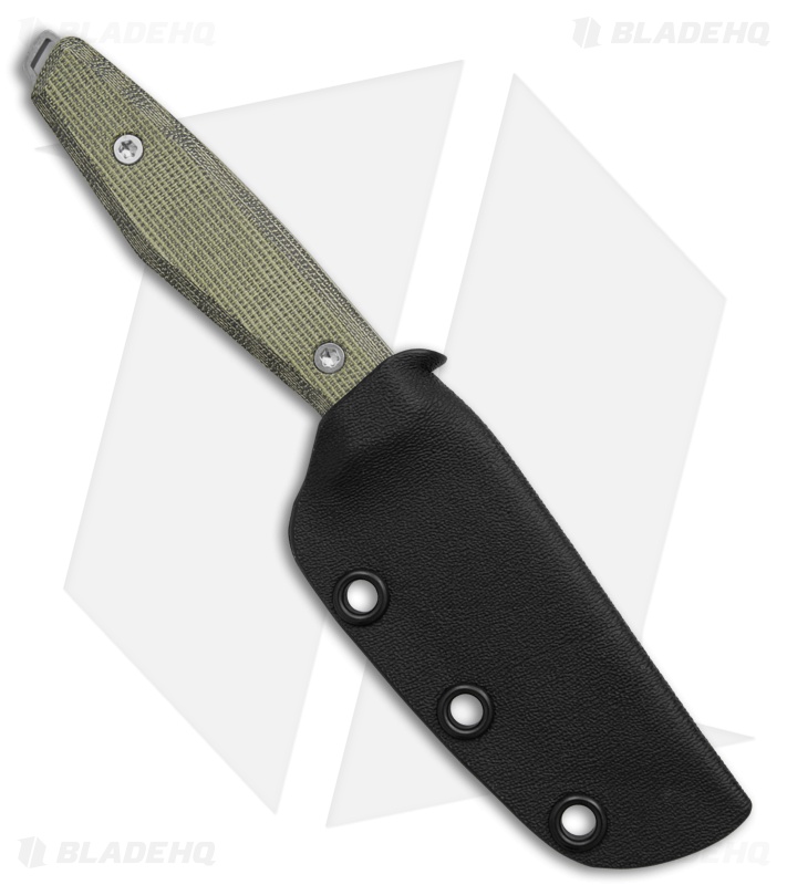 Daily Customs AK1 Scales Plain Canvas Micarta Green (3.125" Stonewash)