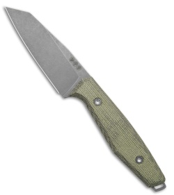 Daily Customs AK1 Scales Plain Canvas Micarta Green (3.125" Stonewash)
