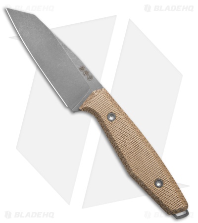 Daily Customs AK1 Scales Plain Canvas Micarta Natural (3.125" Stonewash)