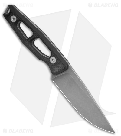 Daily Customs AK4 Kydex Sheath Drop Point Black G10 (3.875" Stonewash)