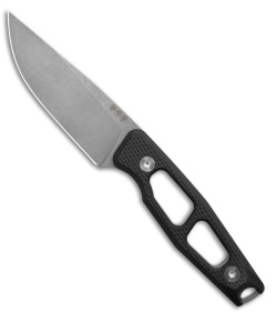 Daily Customs AK4 Kydex Sheath Drop Point Black G10 (3.875" Stonewash)