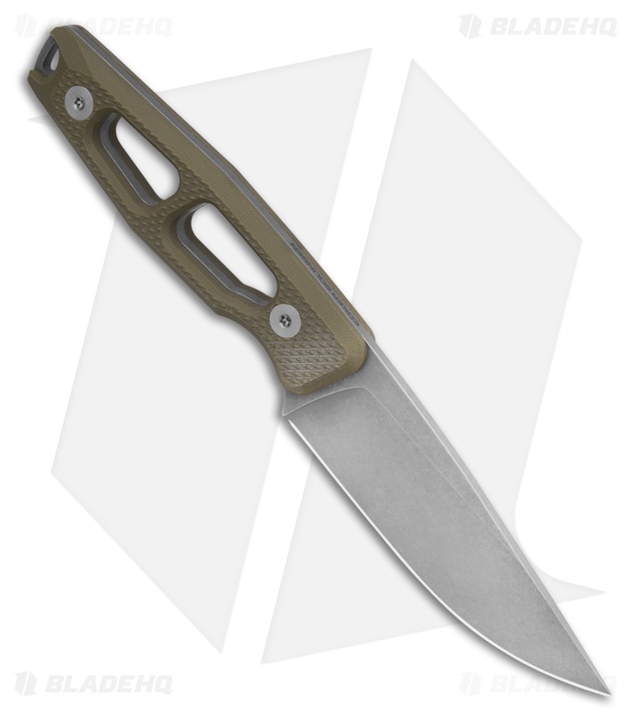 Daily Customs AK4 Scales Lightweight G10 OD Green (3.875" Stonewash)