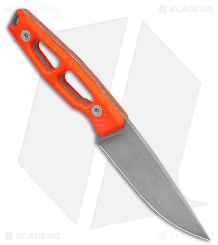 Daily Customs AK4 Scales Lightweight G10 Orange (3.875" Stonewash)