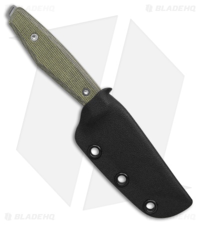 Daily Customs Tanto AK1 Scales Plain Canvas Micarta Green (3.125" SW)
