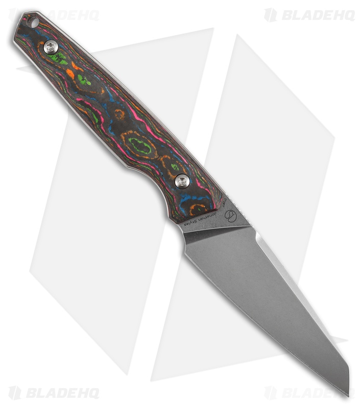 Kansept Knives Parr Fixed Blade Knife 80's CamoCarbon (3" SW S35VN)