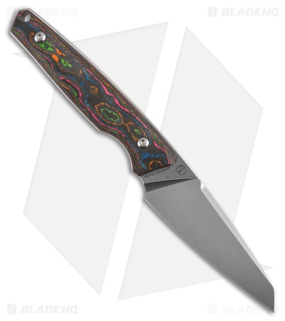Kansept Knives Parr Fixed Blade Knife 80's CamoCarbon (3" SW S35VN)