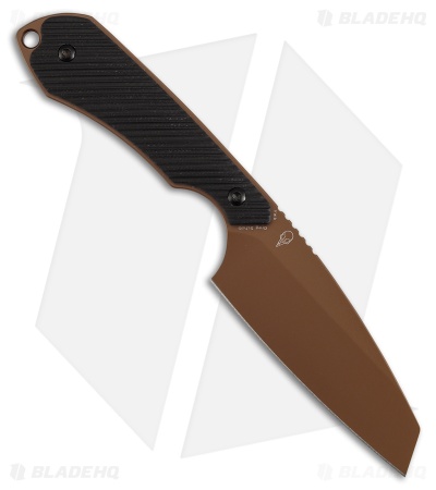 Kansept Knives Valk Fixed Blade Knife Black G-10 (3" Rose Gold)