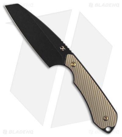 Kansept Knives Valk Fixed Blade Knife Light Sand G-10 (3" Black SW)
