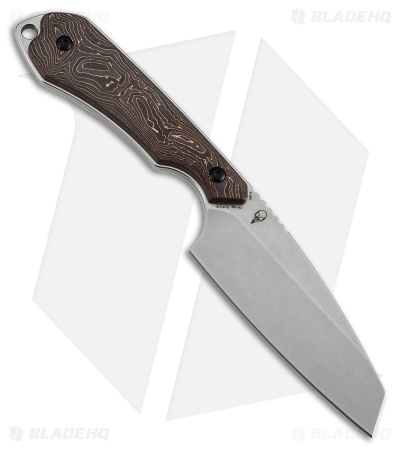 Kansept Knives Valk Fixed Blade Knife Copper Carbon Fiber (3" SW)
