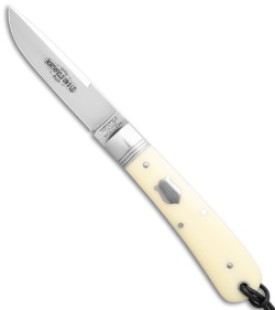 Great Eastern Cutlery GEC Northfield Stingray Fixed Blade Knife Ivory Linen Micarta (3.1" Satin) - $134.95 at Blade HQ