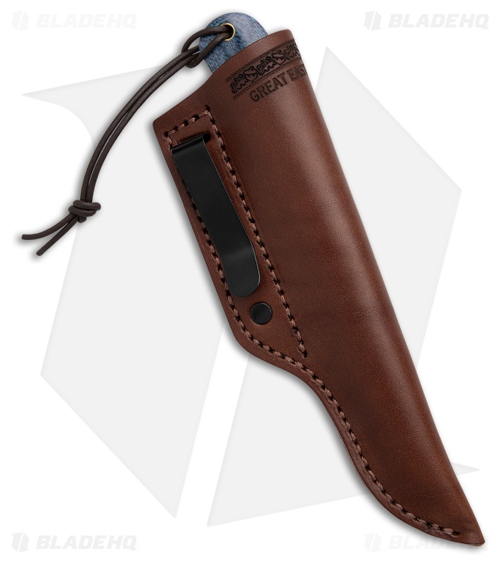 GEC Tidioute Cutlery Stingray Fixed Blade Denim Blue Micarta