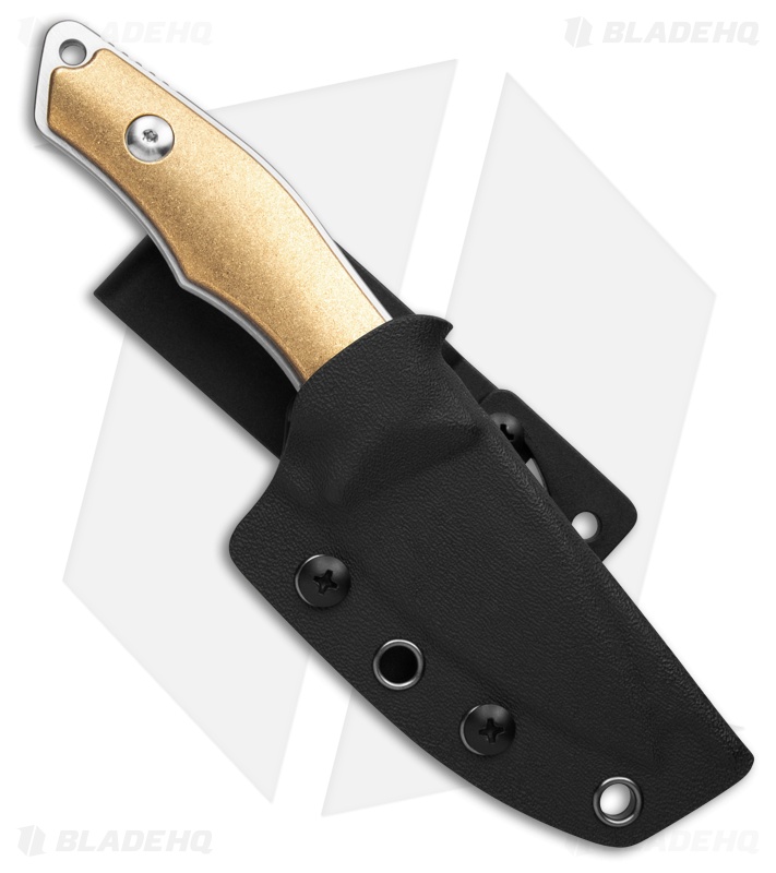 Griffin Company Scout 2.5 Fixed Blade Knife Stonewashed Brass (2.5" Satin)