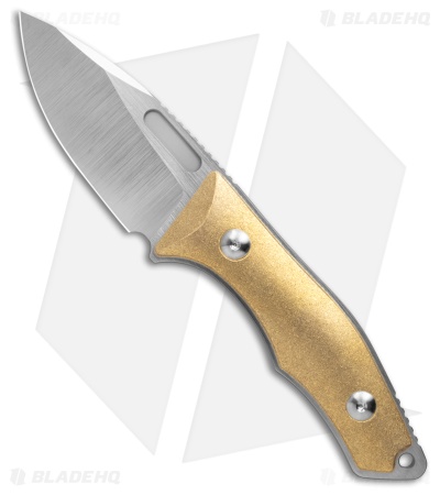 Griffin Company Scout 2.5 Fixed Blade Knife Stonewashed Brass (2.5" Satin)