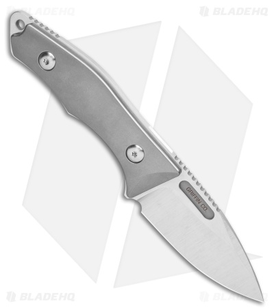 Griffin Company Scout 2.5 Fixed Blade Knife Stonewashed Ti (2.5" Satin)