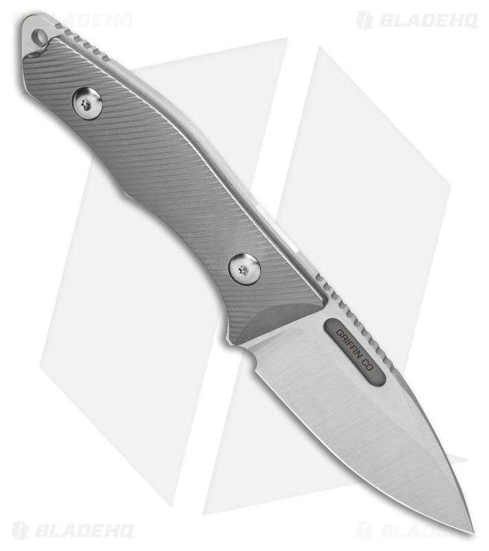 Griffin Company Scout 2.5 Fixed Blade Knife Textured Ti (2.5" Satin)