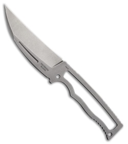 Halfbreed Blades Compact Field Knife Pikal Stonewash Steel (4" SW)