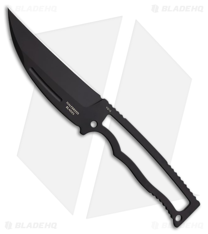 Halfbreed Blades Compact Field Knife Pikal Black PVD Steel (4" Black PVD)