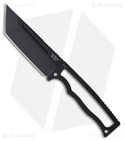 Halfbreed Blades Compact Field Knife Tanto Black PVD Steel (4" Black PVD)