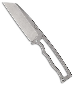 Halfbreed Blades Compact Field Knife Wharncliffe Stonewash Steel (4" SW)