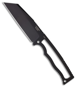 Halfbreed Blades Compact Field Knife Wharncliffe Black PVD Steel (4" Black PVD)