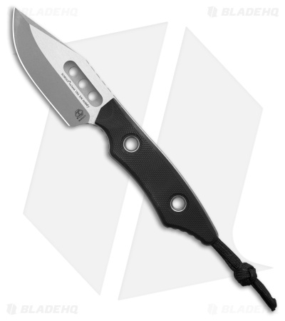 Heretic Knives Kobold Fixed Blade Knife Black G-10 (2.6" Battleworn)