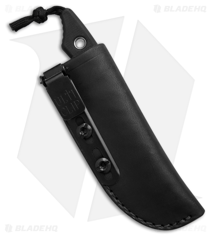 Heretic Knives Kobold Fixed Blade Knife Black G-10 (2.6" Battleworn Black)