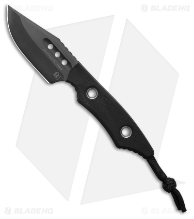Heretic Knives Kobold Fixed Blade Knife Black G-10  (2.625" Black)