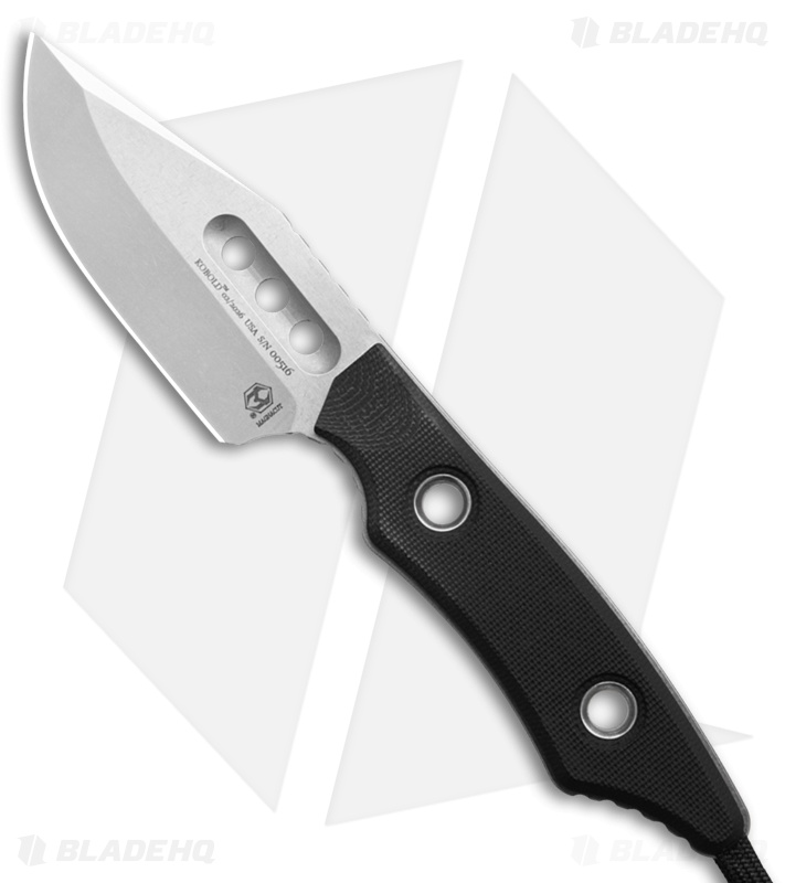 Heretic Knives Kobold Fixed Blade Black G-10 Clip Point SW