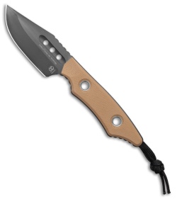 Heretic Knives Kobold Fixed Blade Knife FDE/G-10 (2.625 Black)