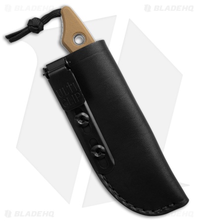 Heretic Knives Kobold Fixed Blade Knife FDE G-10 (2.6" Stonewash)