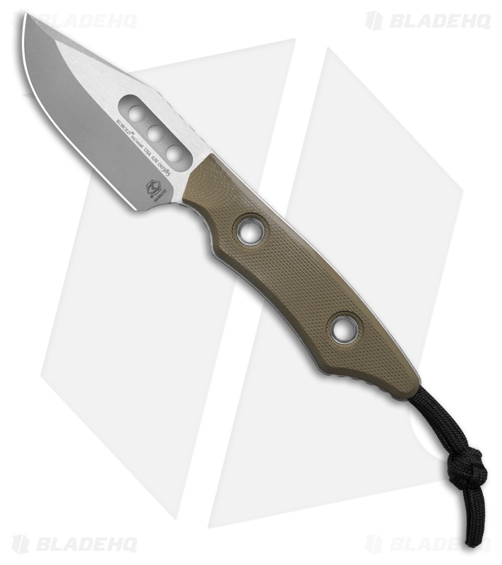 Heretic Knives Kobold Fixed Blade OD Green G-10 | Battleworn