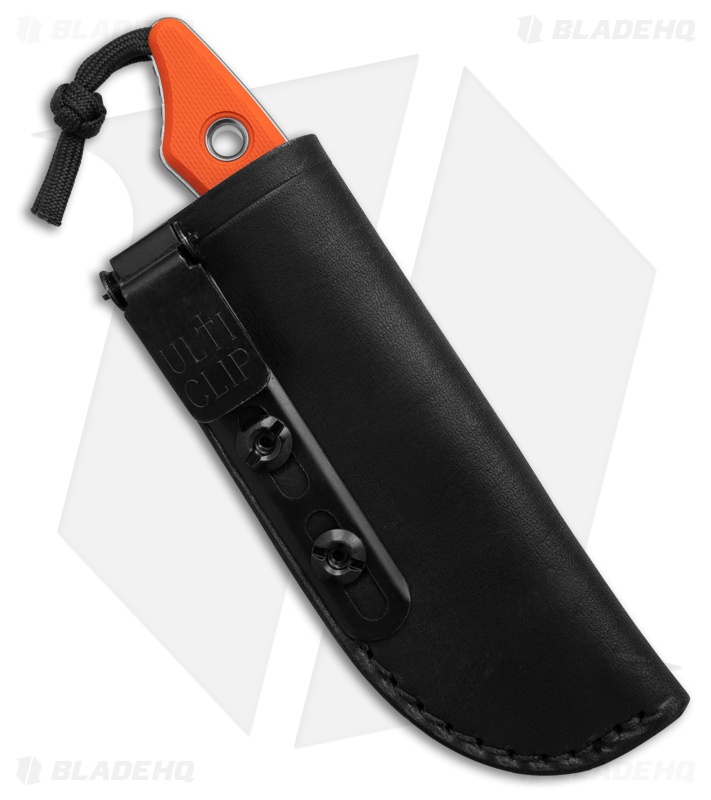 Heretic Knives Kobold Fixed Blade Knife Orange G-10 (2.6" Battleworn)