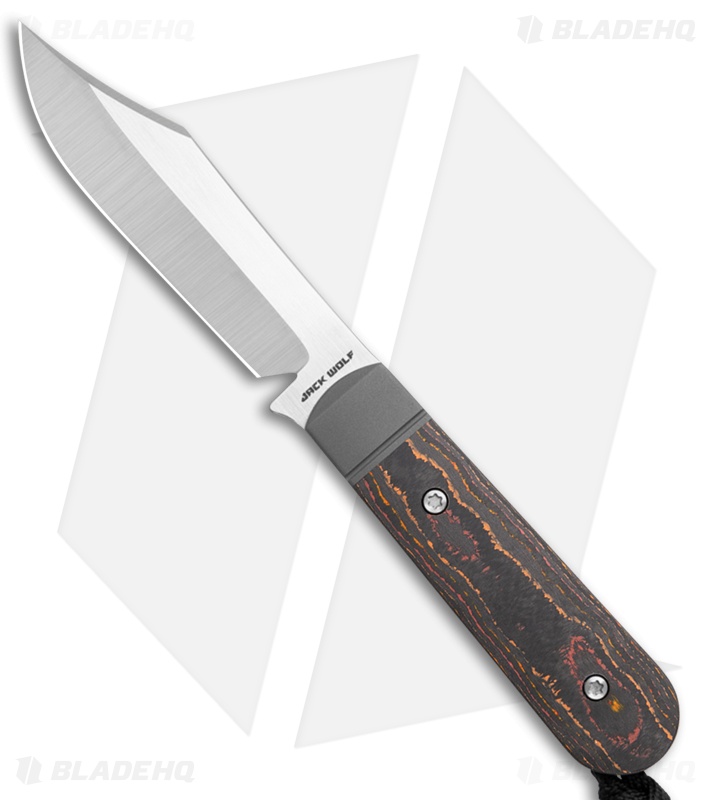 Jack Wolf Knives Backwoods FIXedc Knife | CamoCarbon Sunset