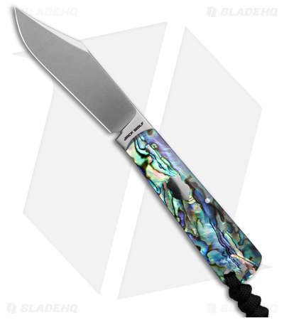 Jack Wolf Knives Gateway FIXedc Fixed Blade Knife Abalone (3" Satin)