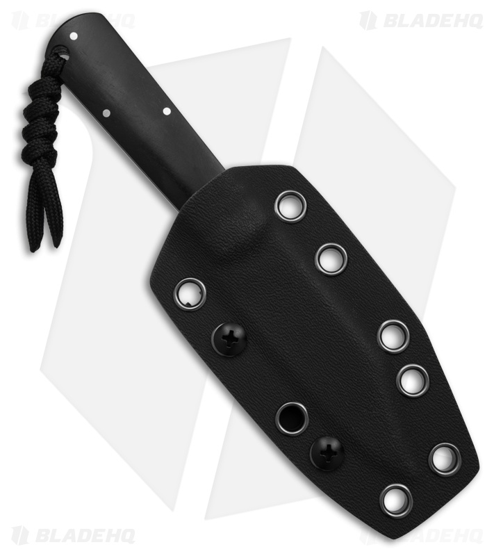 Jack Wolf Knives Gateway FIXedc Fixed Blade Knife Ebony Wood (3" Satin)