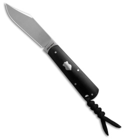Jack Wolf Knives Gateway FIXedc Fixed Blade Knife Ebony Wood (3" Satin)