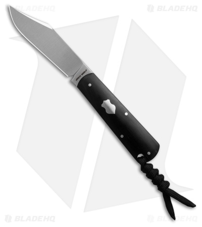 Jack Wolf Knives Gateway FIXedc Fixed Blade Knife Ebony Wood (3" Satin)