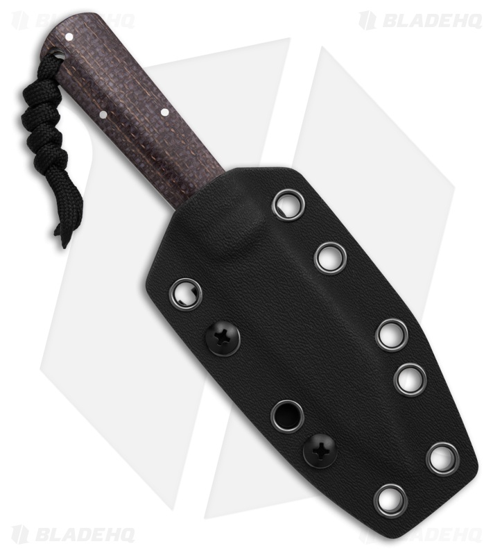 Jack Wolf Knives Gateway FIXedc Fixed Blade Knife Vibe Jute Bison (3" Satin)