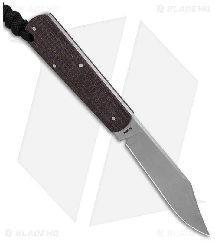 Jack Wolf Knives Gateway FIXedc Fixed Blade Knife Vibe Jute Bison (3" Satin)