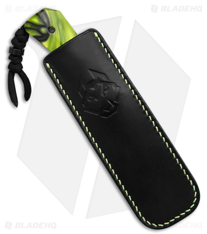 Jack Wolf Knives Pioneer FIXedc Knife Toxic Green Kirinite