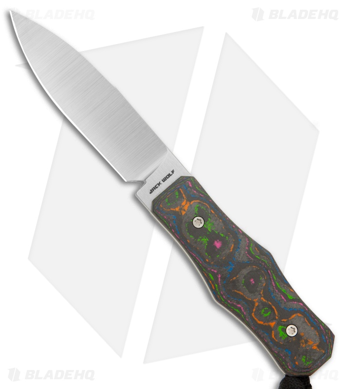 Jack Wolf Knives Vampire FIXedc Knife 80's Camo Carbon