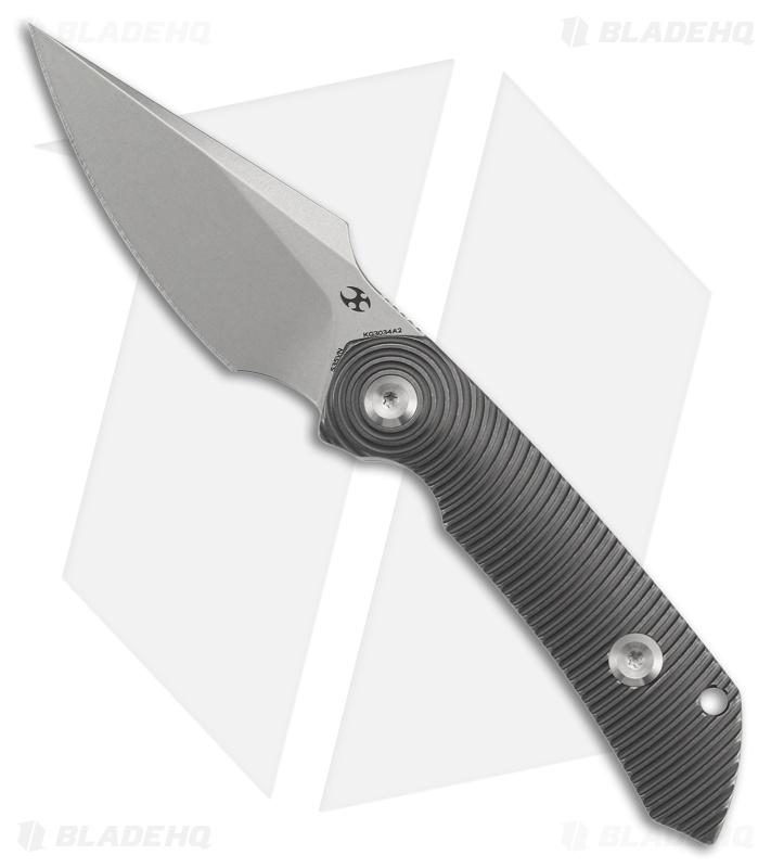 Kansept Knives Fenrir Fixed Blade Knife Gray Anodized Titanium (2.9" SW)