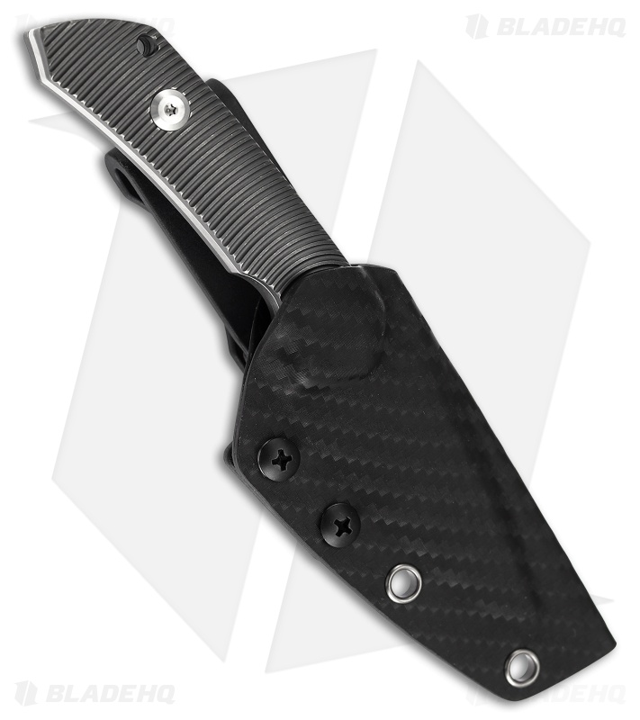 Kansept Knives Fenrir Fixed Blade Knife Gray Anodized Titanium (2.9" SW)