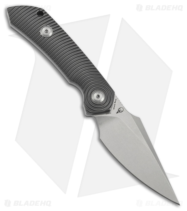 Kansept Knives Fenrir Fixed Blade Knife Gray Anodized Titanium (2.9" SW)