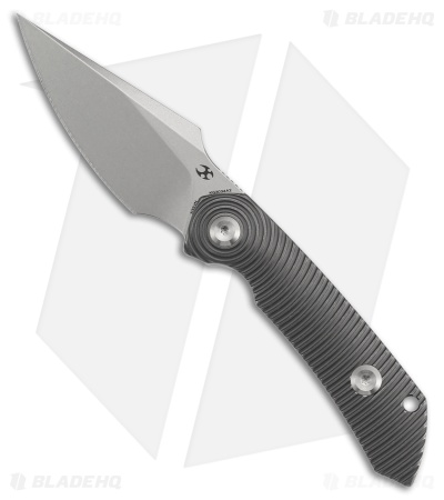 Kansept Knives Fenrir Fixed Blade Knife Gray Anodized Titanium (2.9" SW)