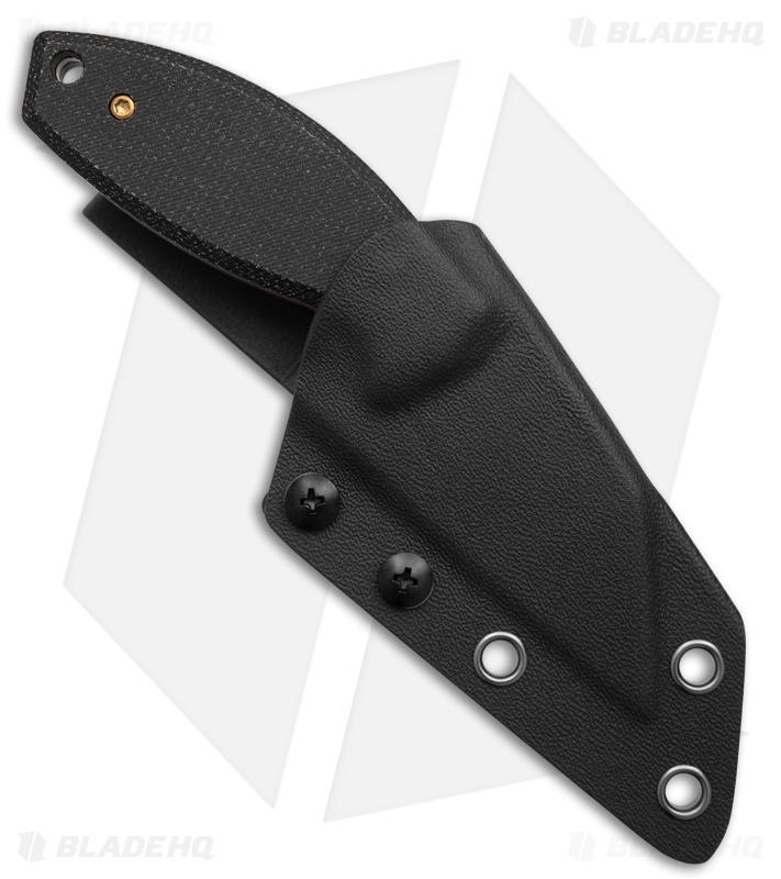 Kansept Siafu Fixed Blade Knife Black Micarta (2.37" Rose Gold)