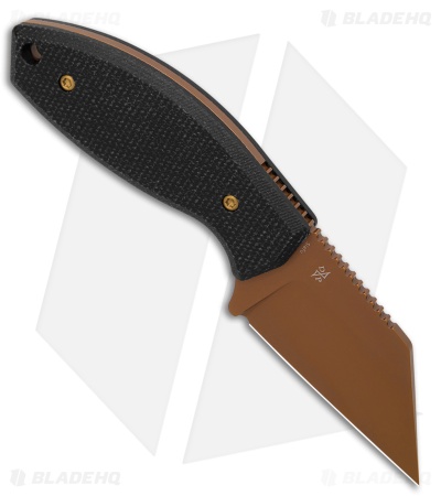 Kansept Siafu Fixed Blade Knife Black Micarta (2.37" Rose Gold)